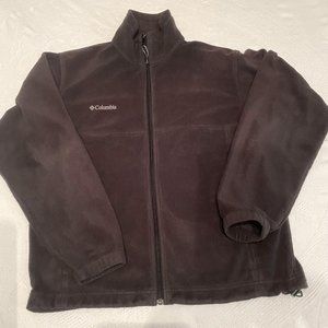 Men’s Columbia Fleece Jacket  Size Medium Olive Drab Green